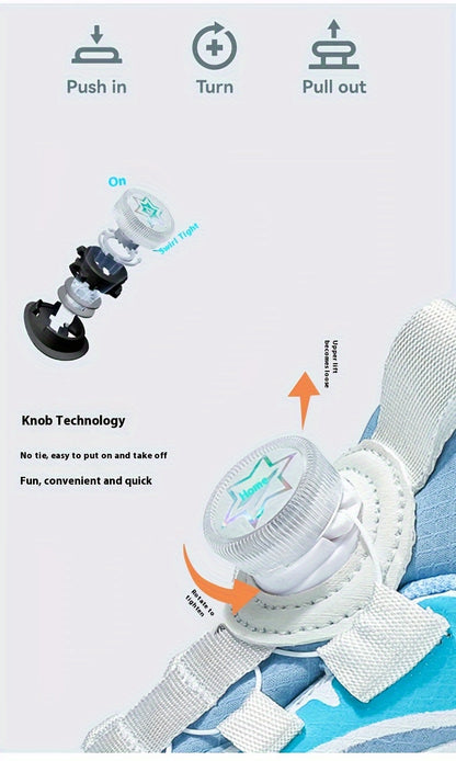 boys' High Quality Faux Sneakers - Rotating Buckle, Breathable & Non-Slip for Boys & Girls - Perfect for Running & Casual Attire dragon school day