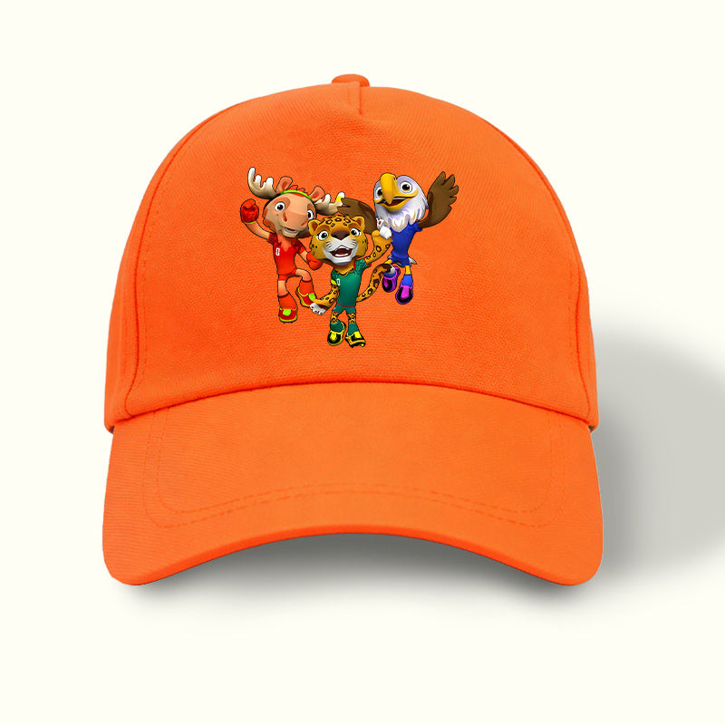 FIFA USA-Mexico Canada World Cup Mascot Baseball Cap, Lightweight Snap