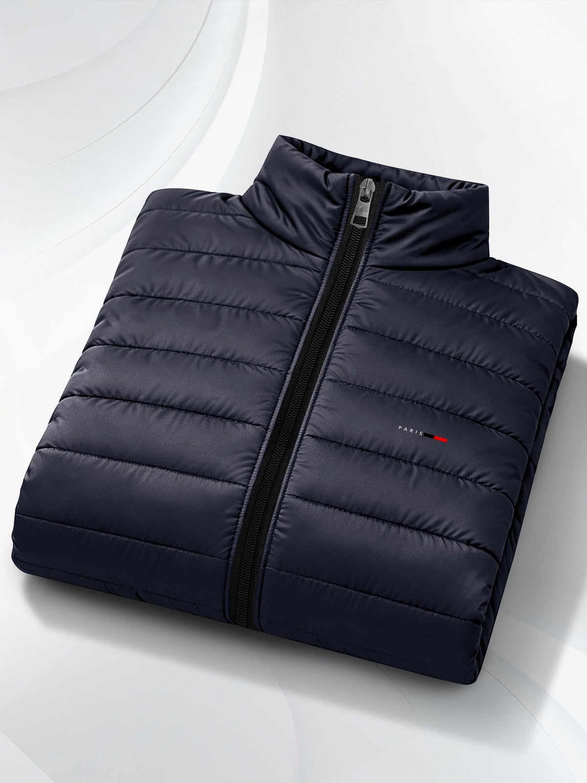 Men's Lightweight Stand Collar Jacket with Zipper Pockets