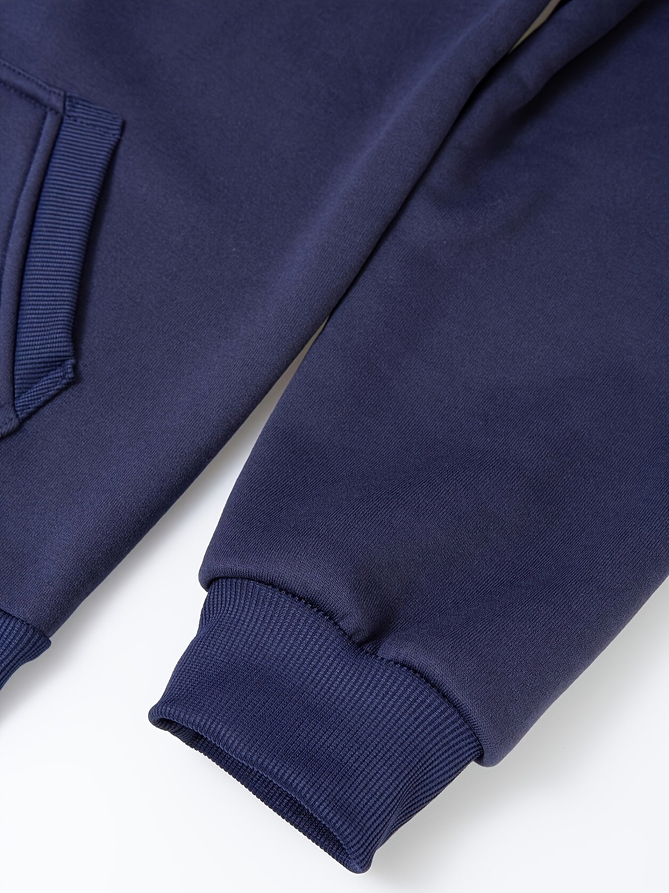 Men'S Navy Blue Hooded Zip-Up Sweatshirt - Casual Long Sleeve Pullover with Front Pockets, Soft Polyester Fabric, Perfect for Fall/Winter, Everyday Comfort Apparel|Hooded Sweatshirt|Zippered Hoodie