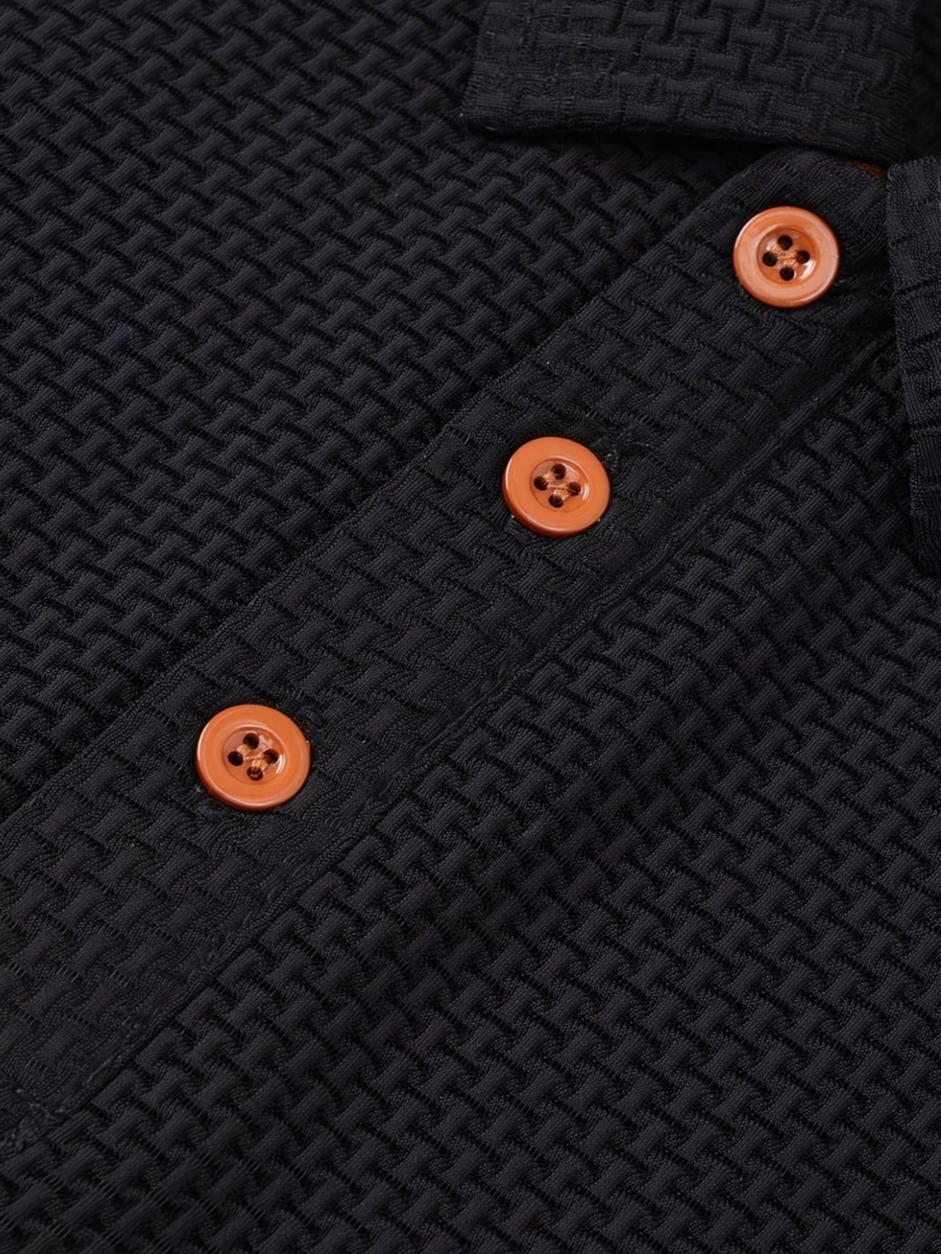 Boys' Summer Polo Shirt Breathable Knit Lapel Casual Top