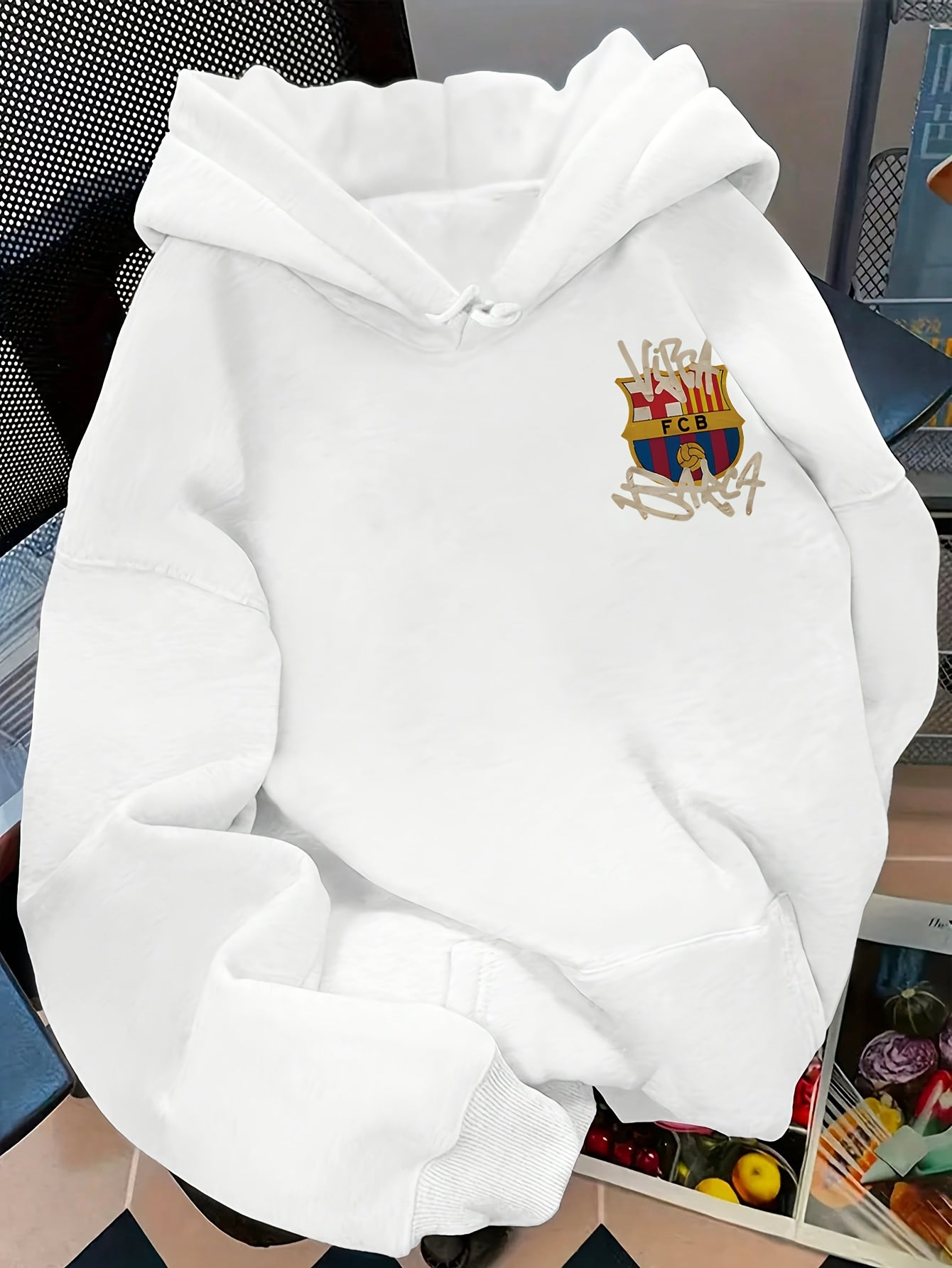 Women's Casual Graphic-Print Hooded Sweatshirt for Fall Winter