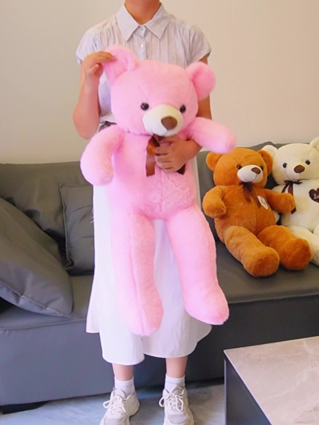 Large Teddy Bear Plush Toy, Stuffed Doll, Big Bear Figure, Hugging Bear, Birthday Gift for, Cushion Backrest, Cute Pillow, New Cute Plush Toy, Doll Birthday Gift, Christmas Present