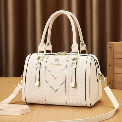 Elegant Faux Leather Tote Bag for Women with Large Capacity