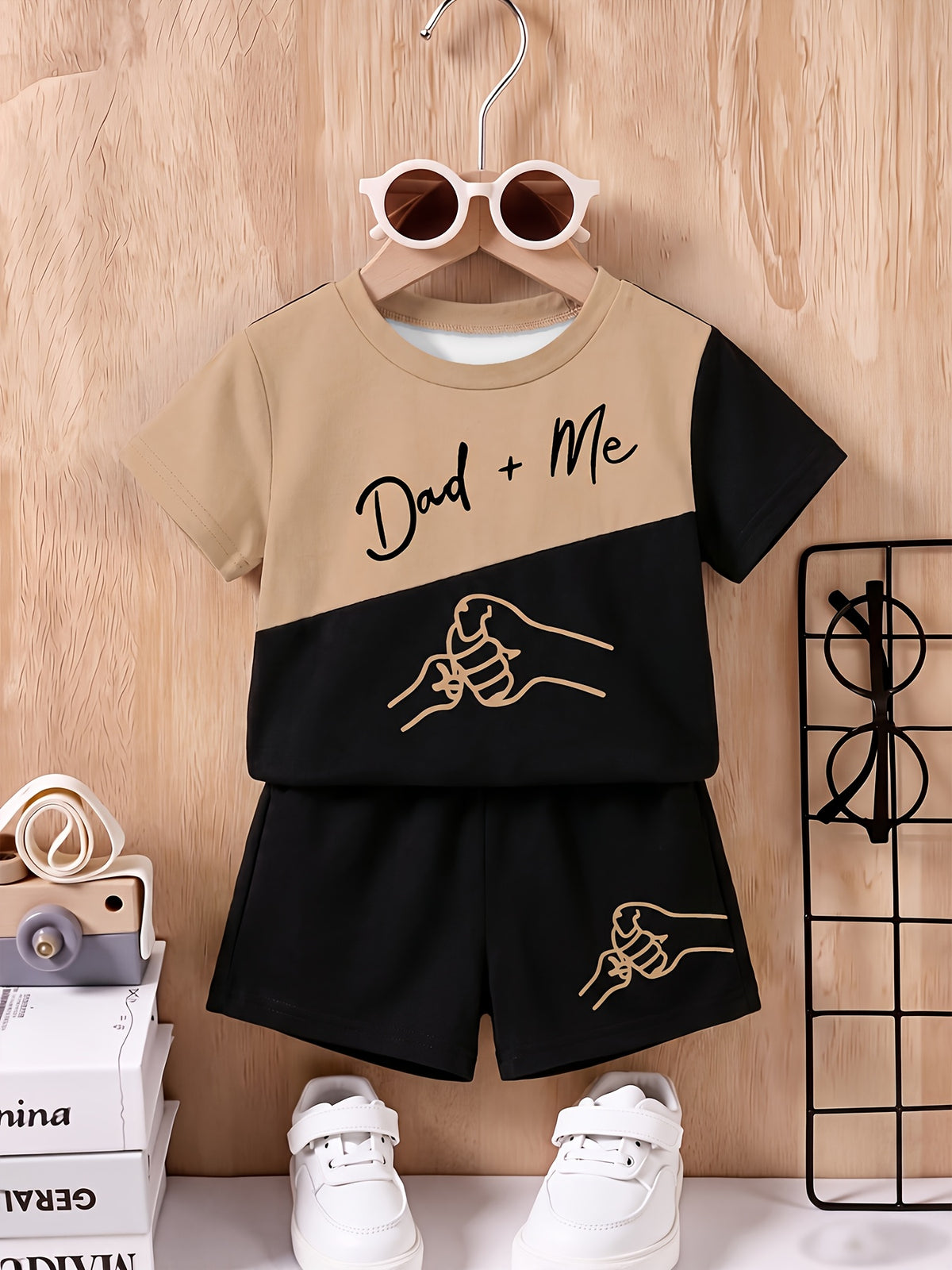 Summer Boys' Sporty Color-Block T-Shirt & Shorts Set
