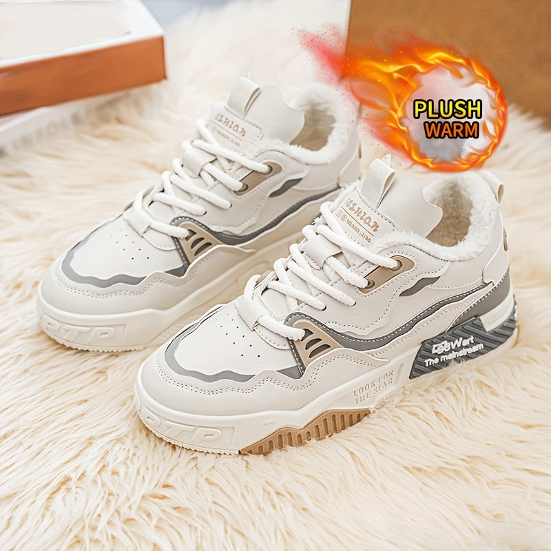 Men's & Women's All-Terrain Winter Warm Snow Boots & Sneakers - Heavy-Duty PU & PVC Traction Tires, Low-Top Lace-Up Outdoor Shoes for Ice, Mud, Snow, Casual Wear - Unisex All-Terrain Vehicle-Like Feel (No ATV Required)