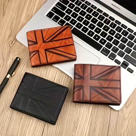 Zuolaiwt European And American Retro Short Wallet for Men with a Large Capacity Coin Purse And Multiple Card Slots