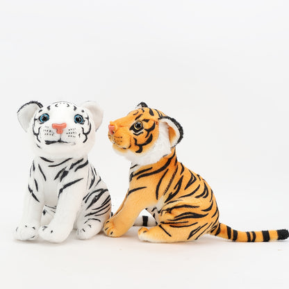 23Cm/9.05In Plush Toy of a Simulation Tiger, Made from Polyester Fiber, Themed Around Anime, Perfect for Teenagers, Suitable for Living Room Decoration, And Ideal for Gifts on Birthdays, Christmas, Valentine'S Day, And Other