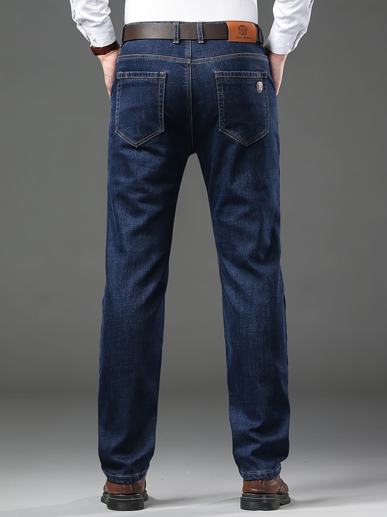 High-quality Men's Denim Trousers, Business Style, Elastic Men's Pants, New Autumn/winter Fashion Trend