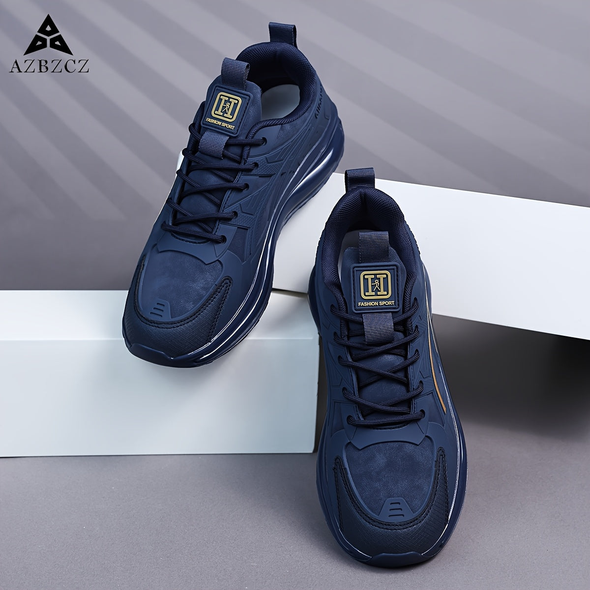 Men's Retro Low-Top Sneakers with Cushioned Air Sole