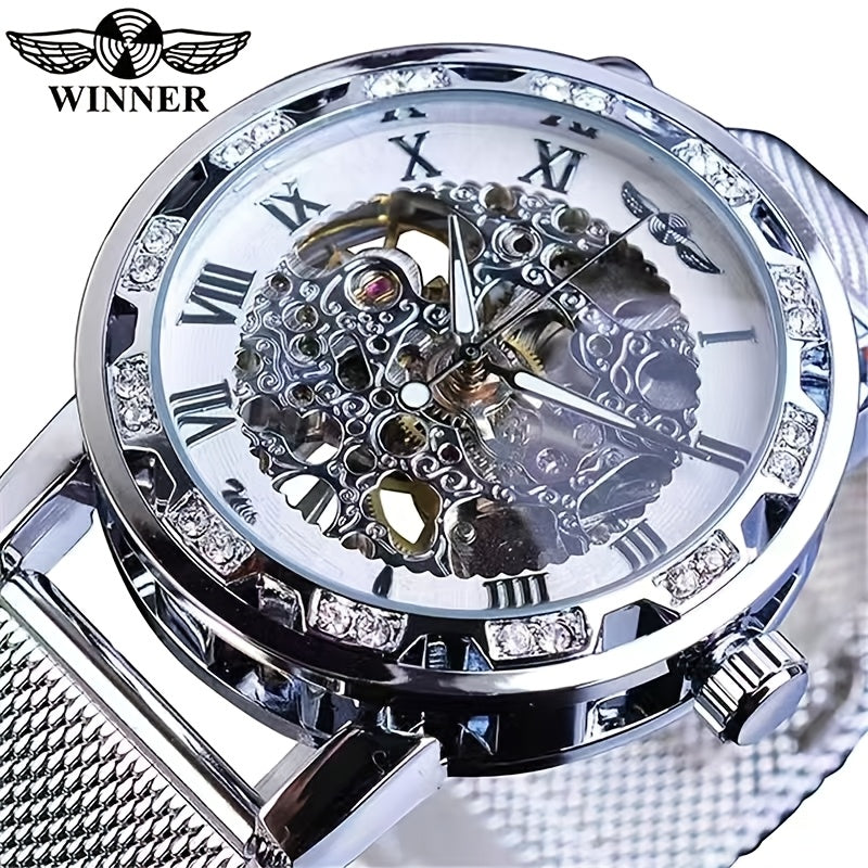 A Genuine Mechanical Watch With A Hollow Design For Men, A Stylish And Cool Famous Watch, A Tech-savvy And Luxurious Hot Sale Men's Watch, A Casual And Versatile Branded Wristwatch.