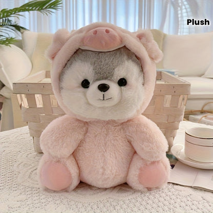 20cm/7.87in Cute Husky Doll Plush Toy, Hanging Ornament Decoration Gift