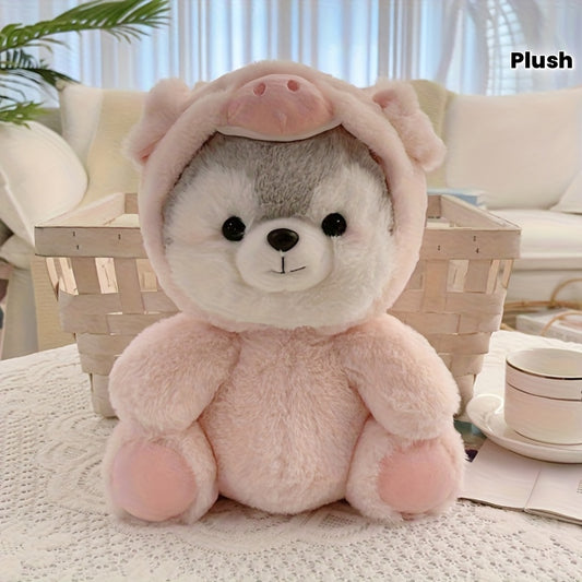 20cm/7.87in Cute Husky Doll Plush Toy, Hanging Ornament Decoration Gift