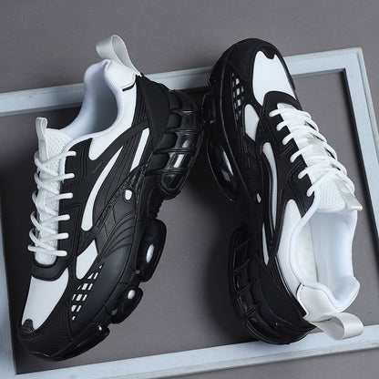 Men's Retro Low-Top Sneakers /Fabric Upper & Sole Lace-Up Sneakers - Cushioned Round Toe, Solid Color Casual Shoes Suitable for, Gym, Casual Attire, - Comfortable Footwear - ayq