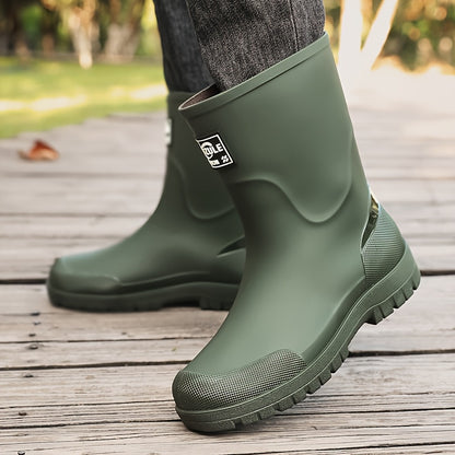 Unisex High-Top Rubber Long Boots for Outdoor Activities