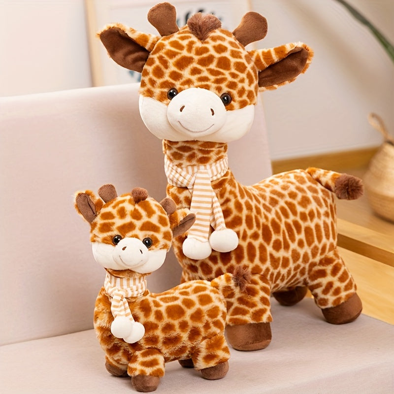 Cute Soft Cartoon Giraffe Plush Toys Stuffed Animals Fawn Doll Warm And Comfortable Home Decoration Giraffe Doll, Holiday And Birthday Gifts for Friends