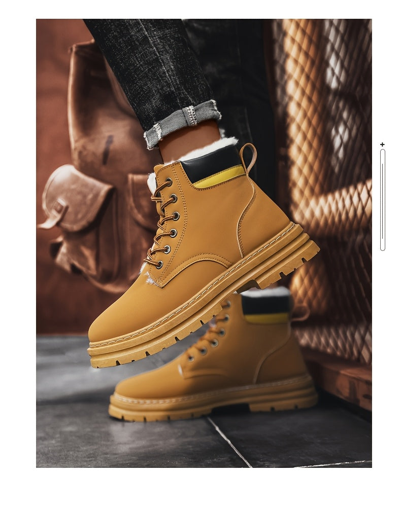 Plus Size Men's Snow Boots, -Lined Warm Shoes,Walking Boots, Winter Shoes Men, Snowboard Boots, Mens Hiking Boots, Mens Winter Shoe, Warm Shoes for Men, Mens Boots for Winter,Cold Weather Boots, Stylish Winter Footwear, Warm