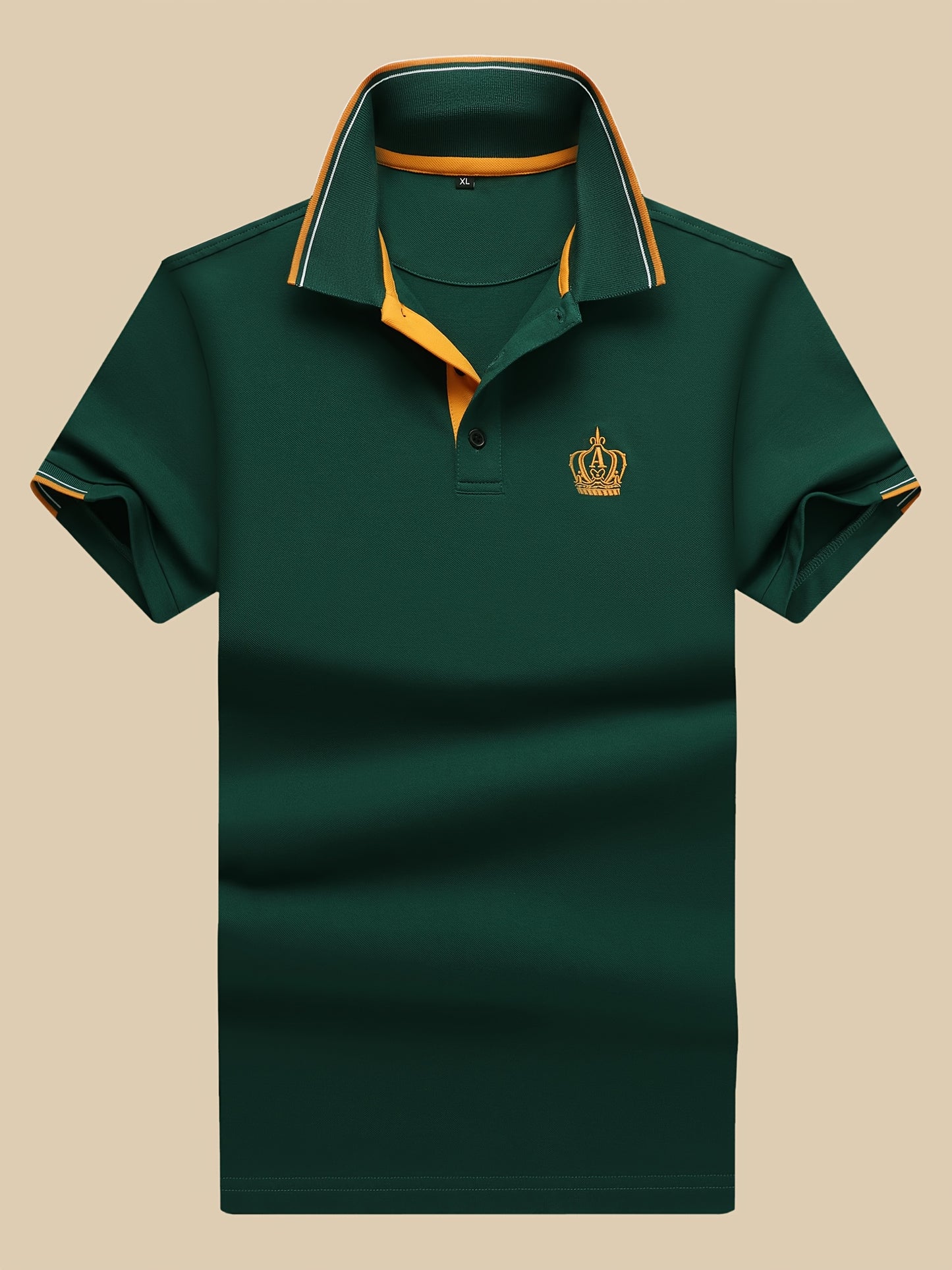 Men'S Short-Sleeve Polo Shirt. Made of 95% And 5% Spandex, This Lightweight Business Casual Collared Shirt Is Breathable And Comfortable - ayq