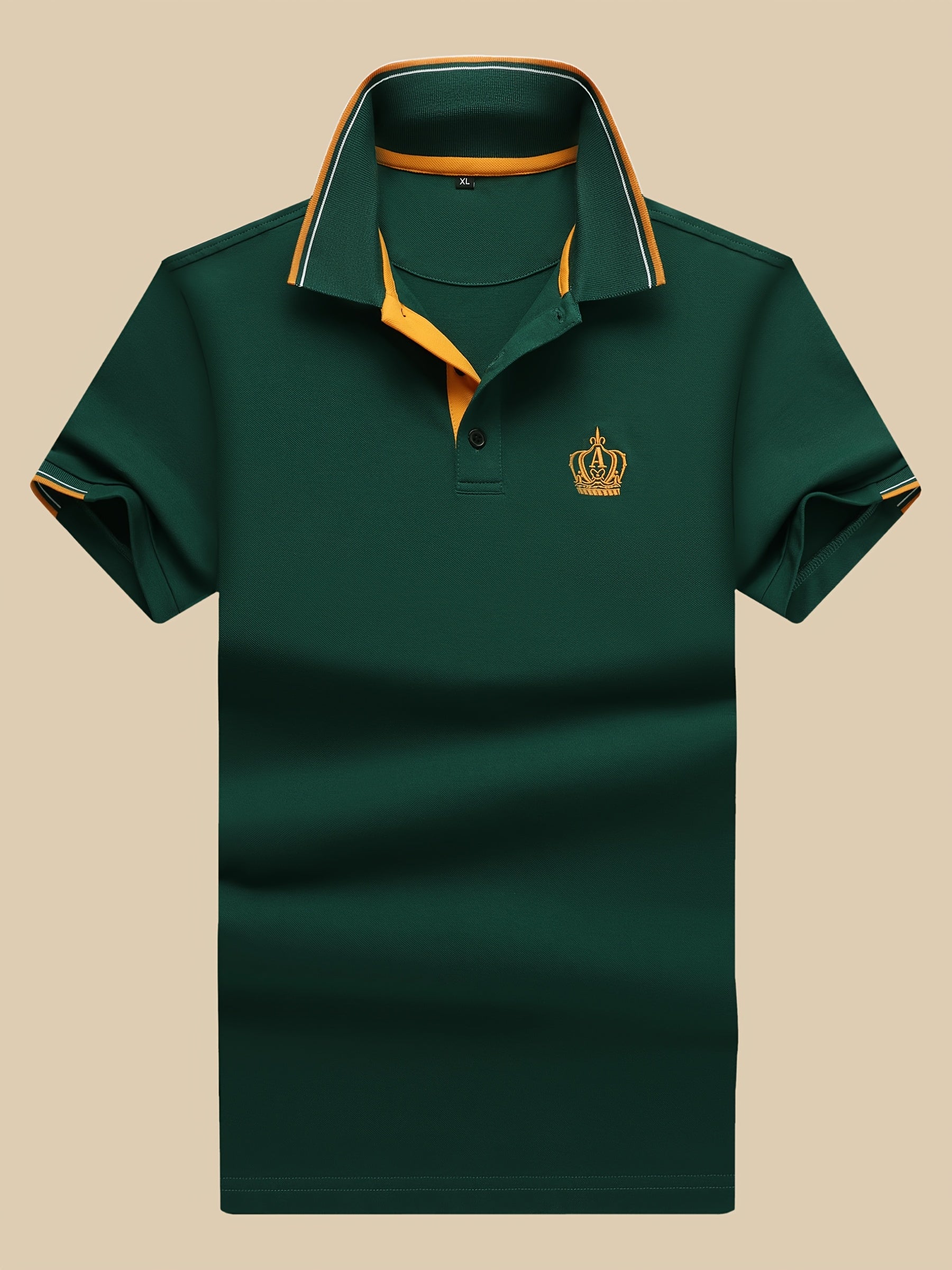 Men'S Short-Sleeve Polo Shirt. Made of 95% And 5% Spandex, This Lightweight Business Casual Collared Shirt Is Breathable And Comfortable - ayq