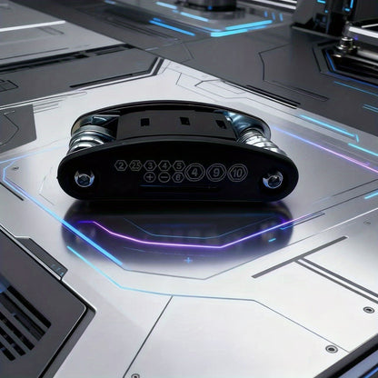 A 16-in-1 Socket Wrench Set with Non-slip Grip and Rotating Design - Durable, Easy to Use, and a Universal Wrench Tool Suitable for Home and Automotive Repairs. Includes a Storage Case, Made of Stainless Steel, an Essential f