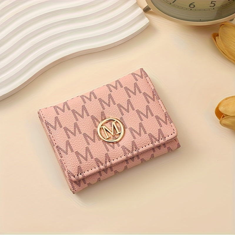 2025 New Women's Wallet Short European and American PU High-end Coin Purse Printed Multi Card Slot  Wallet Wallet Card Holder