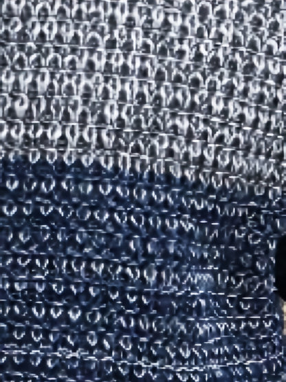 Men's Autumn and Winter Color Block Knit Sweater, Crew Neck Pullover