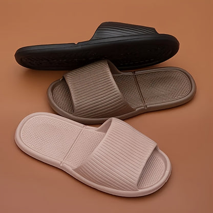 Unisex EVA Casual Summer Slippers with Non-Slip Ribbed Sole