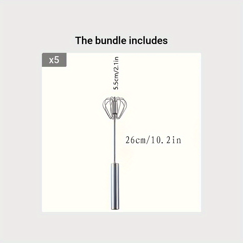Hand Whisk, Semi-automatic Whisk, Stainless Steel Whisk, For Household Mixing Mixer Press Mixer Household Milk Foam Maker Baking Tools for restaurant/food truck/bakery - ayq