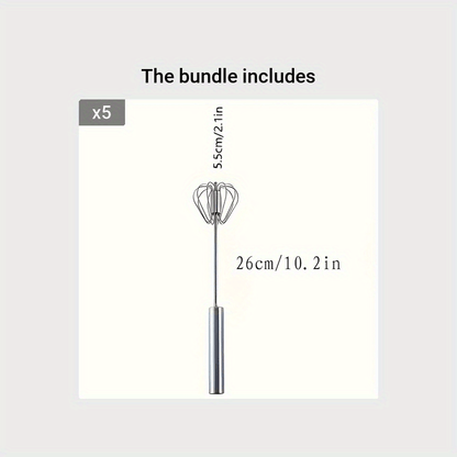 Hand Whisk, Semi-automatic Whisk, Stainless Steel Whisk, For Household Mixing Mixer Press Mixer Household Milk Foam Maker Baking Tools for restaurant/food truck/bakery