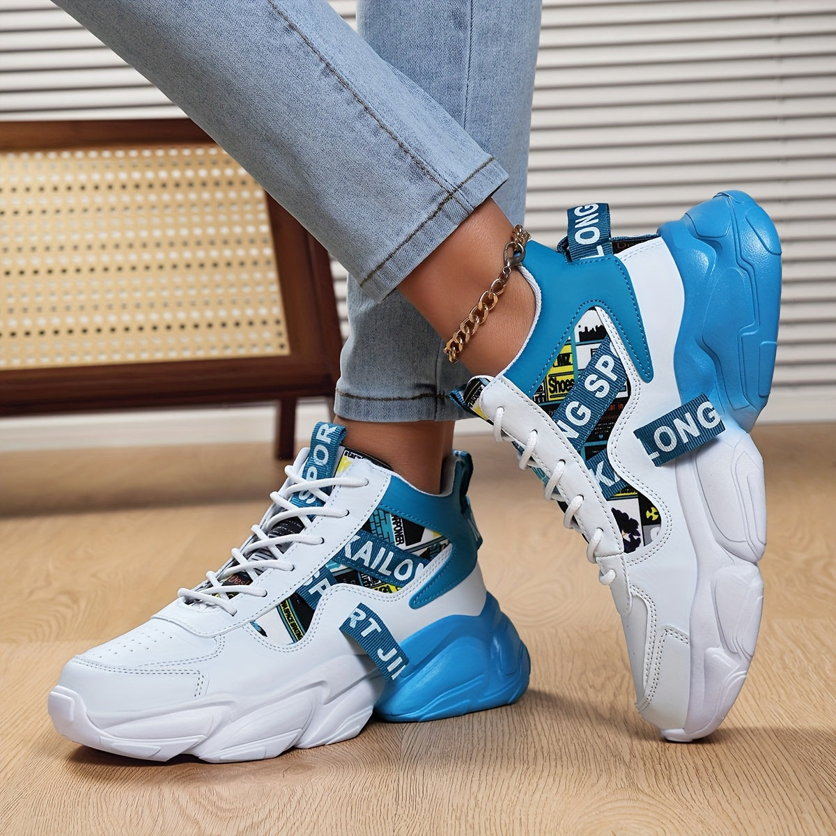 Women'S High-Top Plaid Skate Sneakers - Lightweight, Non-Slip, Shock-Absorbing Sneakers with EVA Sole, Synthetic Faux Leather Upper  Fabric Lining for All-Season Sports and Casual Wear, Casual Sneakers   Stylish Lace-Up Shoe