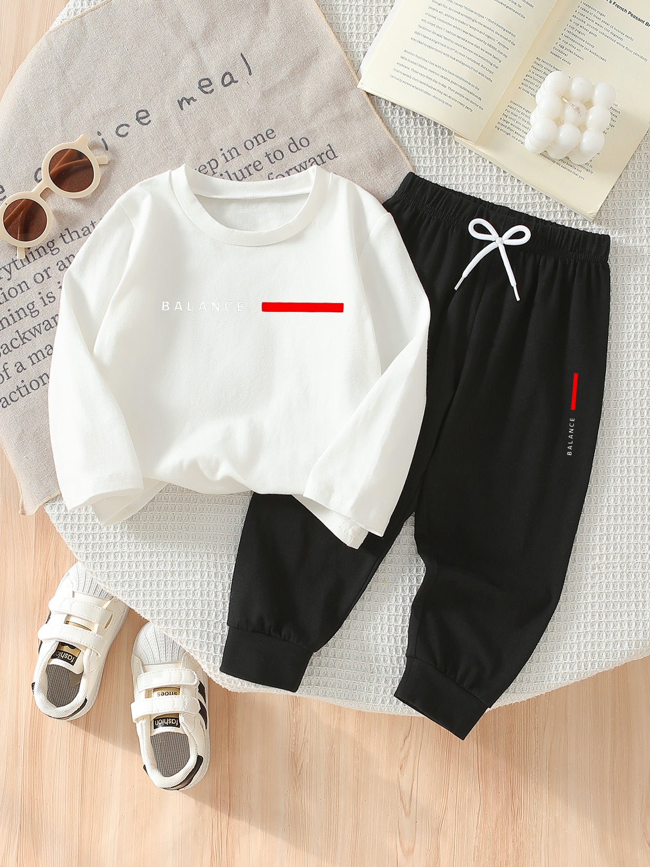 Boys' 2-Piece Cotton Casual Suit - Long Sleeve Shirt & Pants