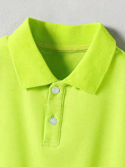 Kids' Summer Polo Shirt with Animal Print, Casual Fit