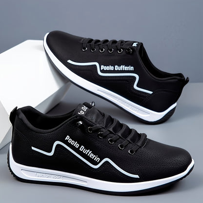 Men's Lightweight Casual Sneakers with Lace-Up Design
