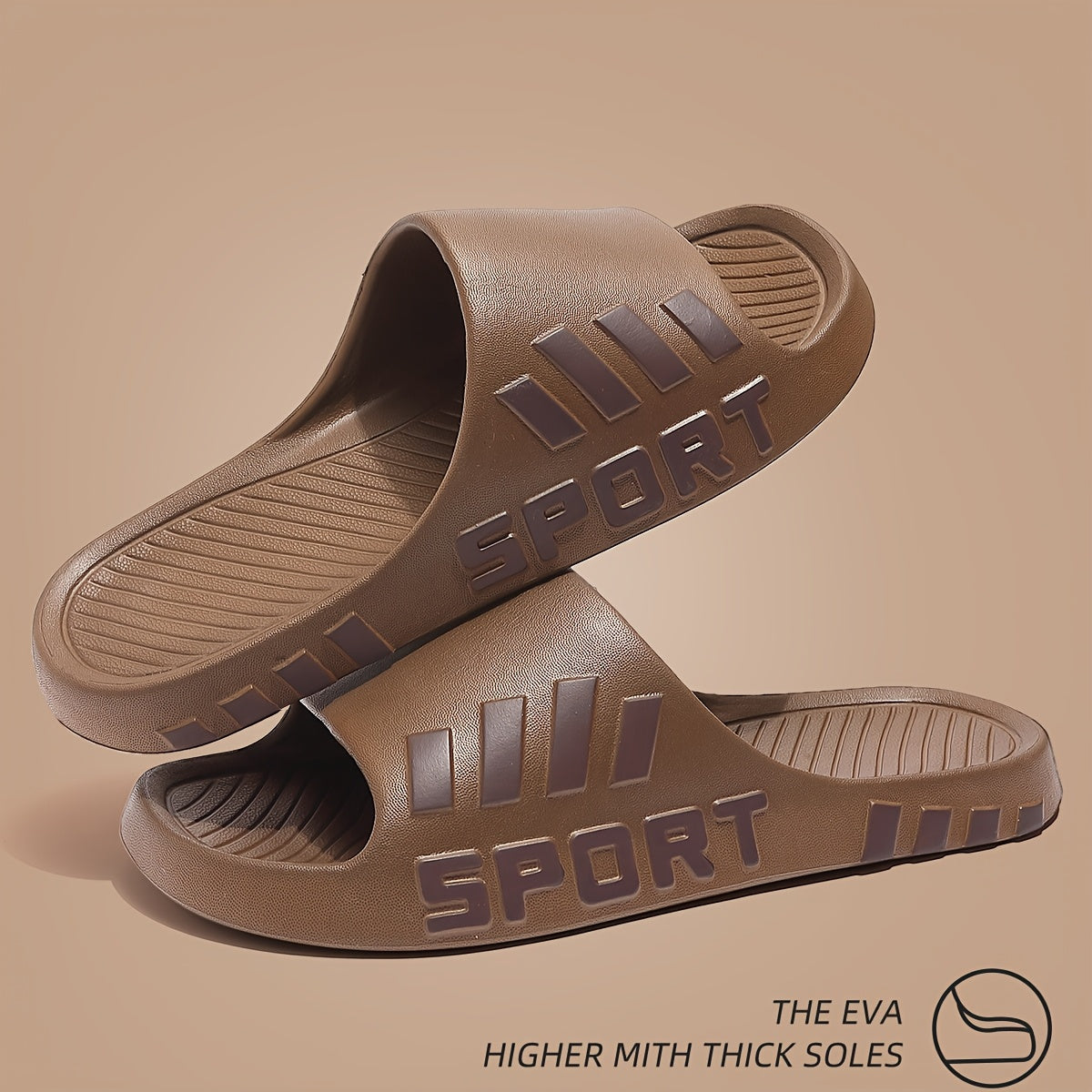 Men'S Stylish Slippers - Non-Slip, Odor-Resistant Summer Beach Sandals | Comfortable EVA Open-Toe Slides, Suitable for Indoor And Outdoor Wear, Summer Sandals - ayq