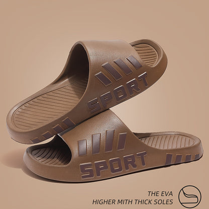 Men'S Stylish Slippers - Non-Slip, Odor-Resistant Summer Beach Sandals | Comfortable EVA Open-Toe Slides, Suitable for Indoor And Outdoor Wear, Summer Sandals - ayq