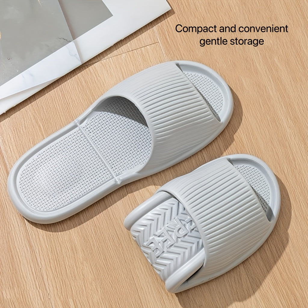 Unisex EVA Casual Summer Slippers with Non-Slip Ribbed Sole