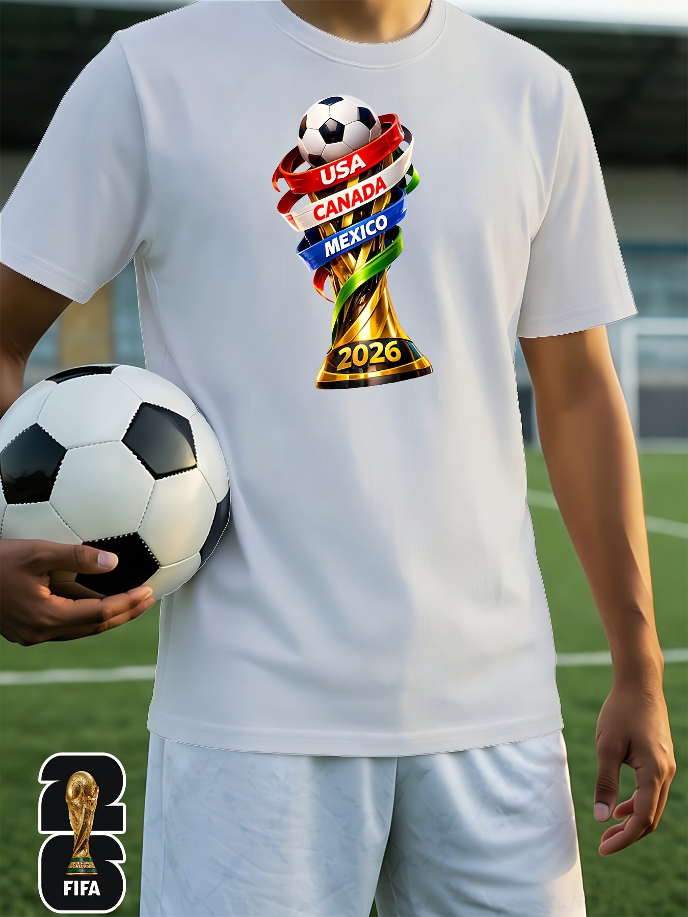 Men's FIFA 2026 World Cup Casual Soft Breathable T-Shirt