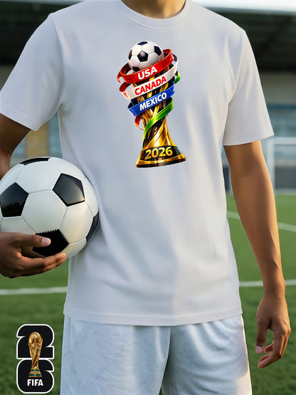 Men's FIFA 2026 World Cup Casual Soft Breathable T-Shirt