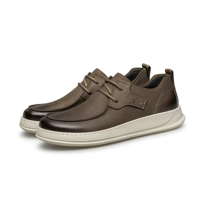 Men's Casual Leather Loafers Soft Sole Breathable Shoes