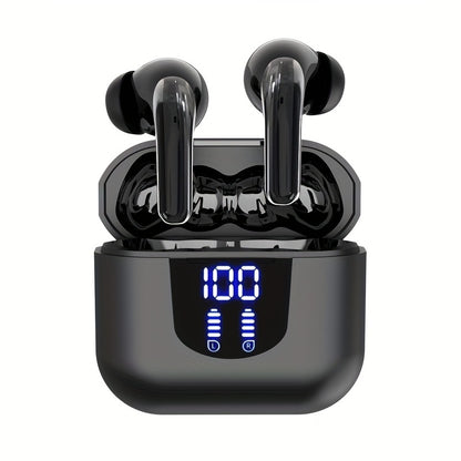 Wireless Headphones, Wireless 5.3 Earbuds, 13mm Speaker, 30H Playtime, Type-C Fast Charging Box, Stereo Wireless In-Ear Headset, Suitable for iPhone and Android In-Ear Headsets, Gaming Business Sports Headphone Mic
