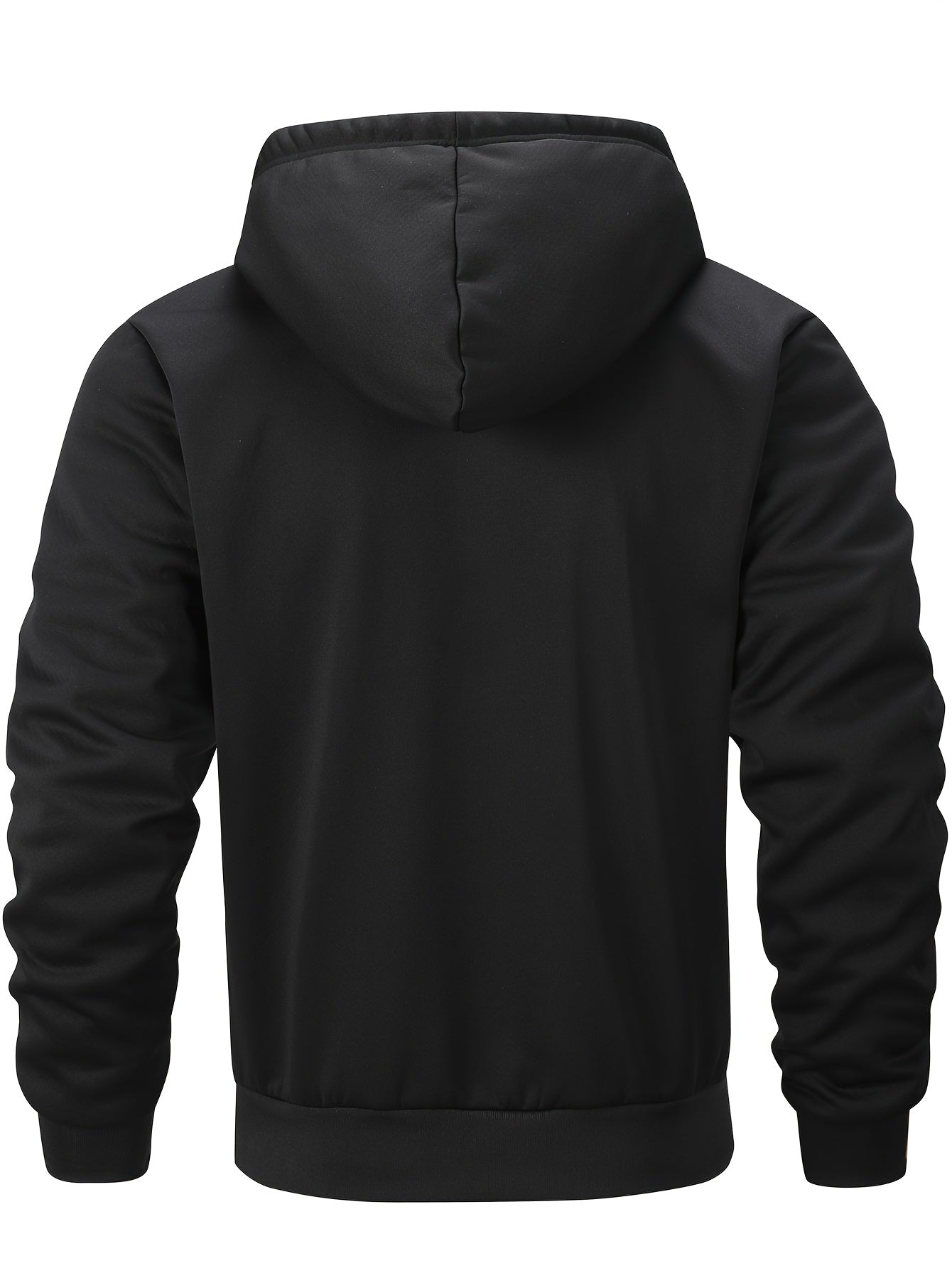 Men'S Cozy Fleece-Lined Hooded Jacket with "LA" Lettering - & Yellow Color Block, Zip-Up Casual Outerwear, Long Sleeves, Pockets, Perfect for Fall & Winter, Casual Winter Wear | Hooded Jacket | Zippered Jacket