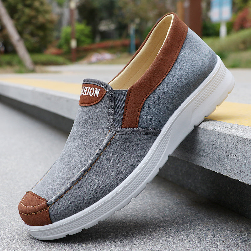 Men'S Low-Top Trail Running and Skateboarding Shoes | Faux Upper, Fabric Insole and Inner, Lace Closure, All-Season Casual Style - ayq