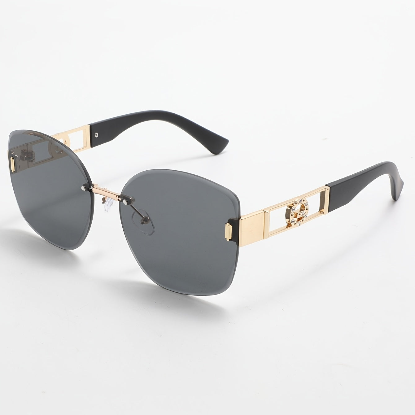 Women's Butterfly Rimless Sunglasses UV400 Protection