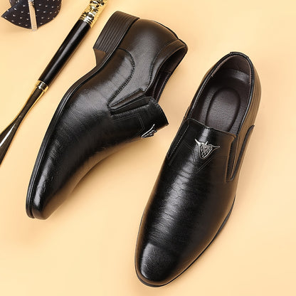 Men's Slip-On PU Leather Dress Oxfords Casual Business Shoes