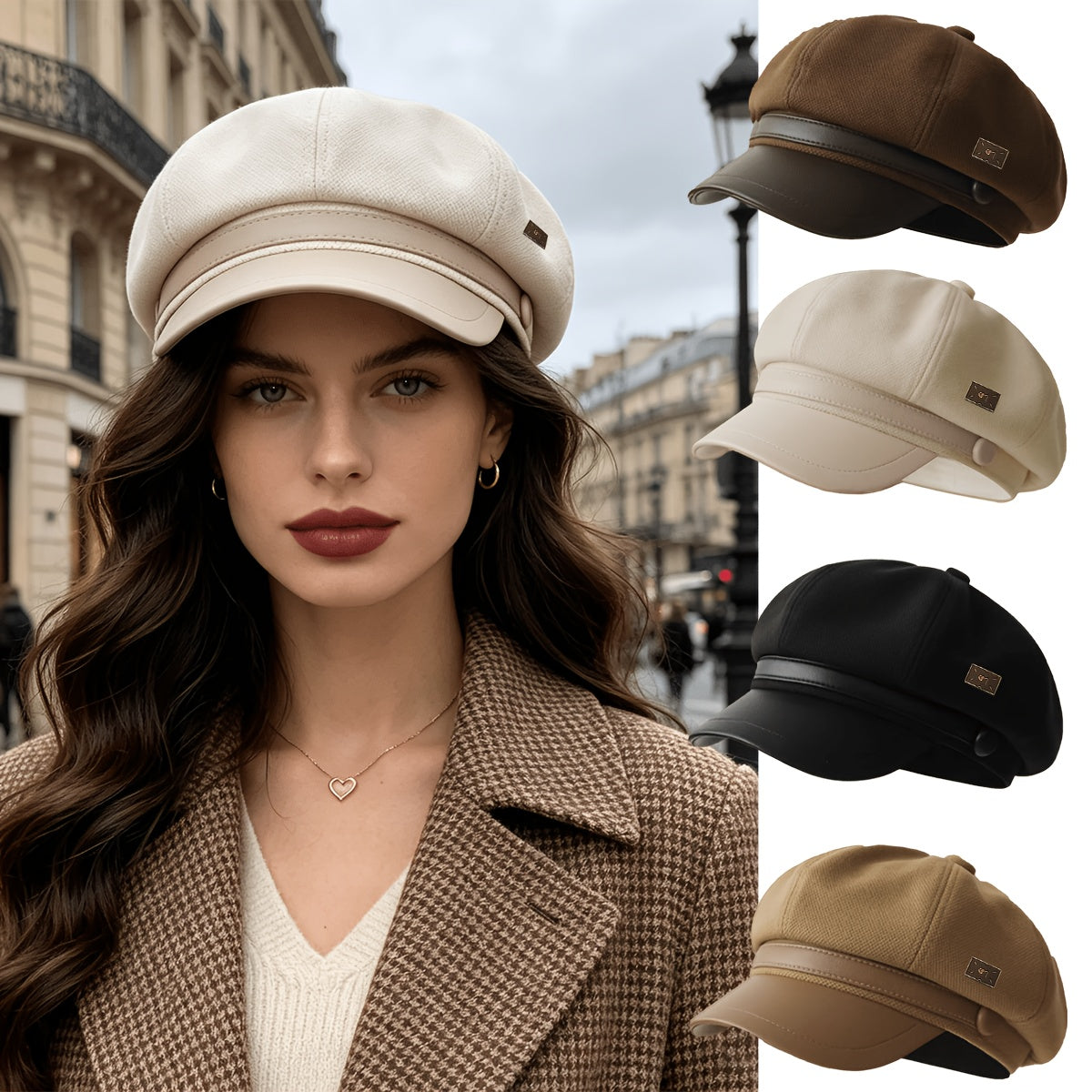 Women's All-Season Vintage Japanese Casual Hat with Classic Style