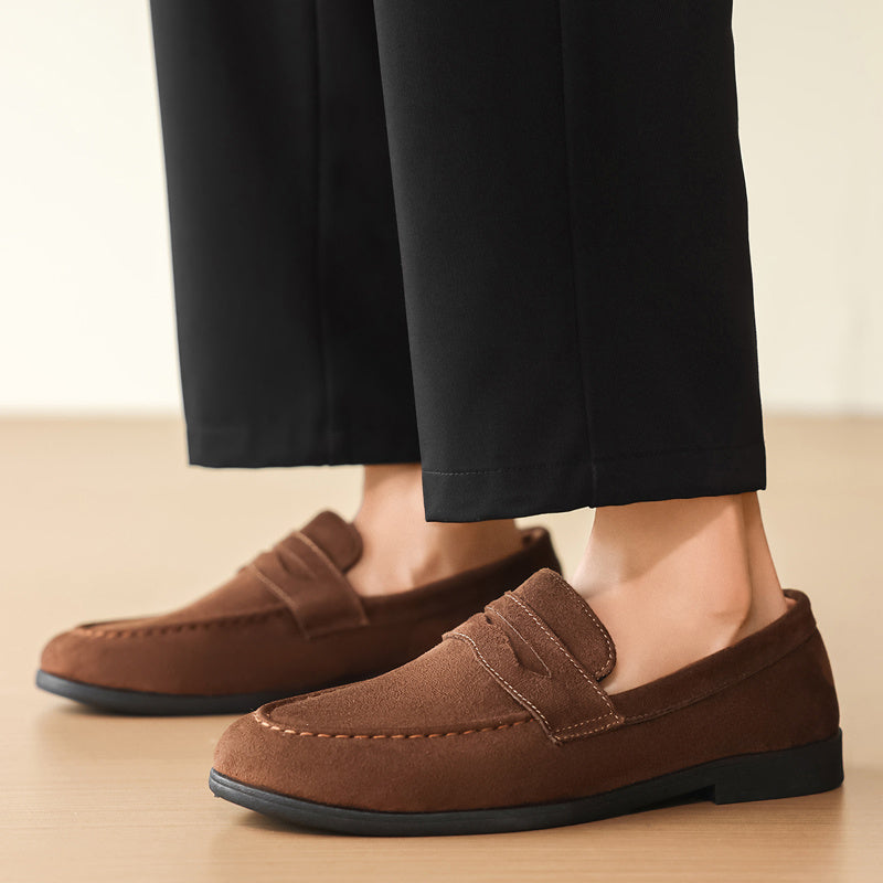 Men's Lightweight PU Leather Loafers Casual Pointed Toe