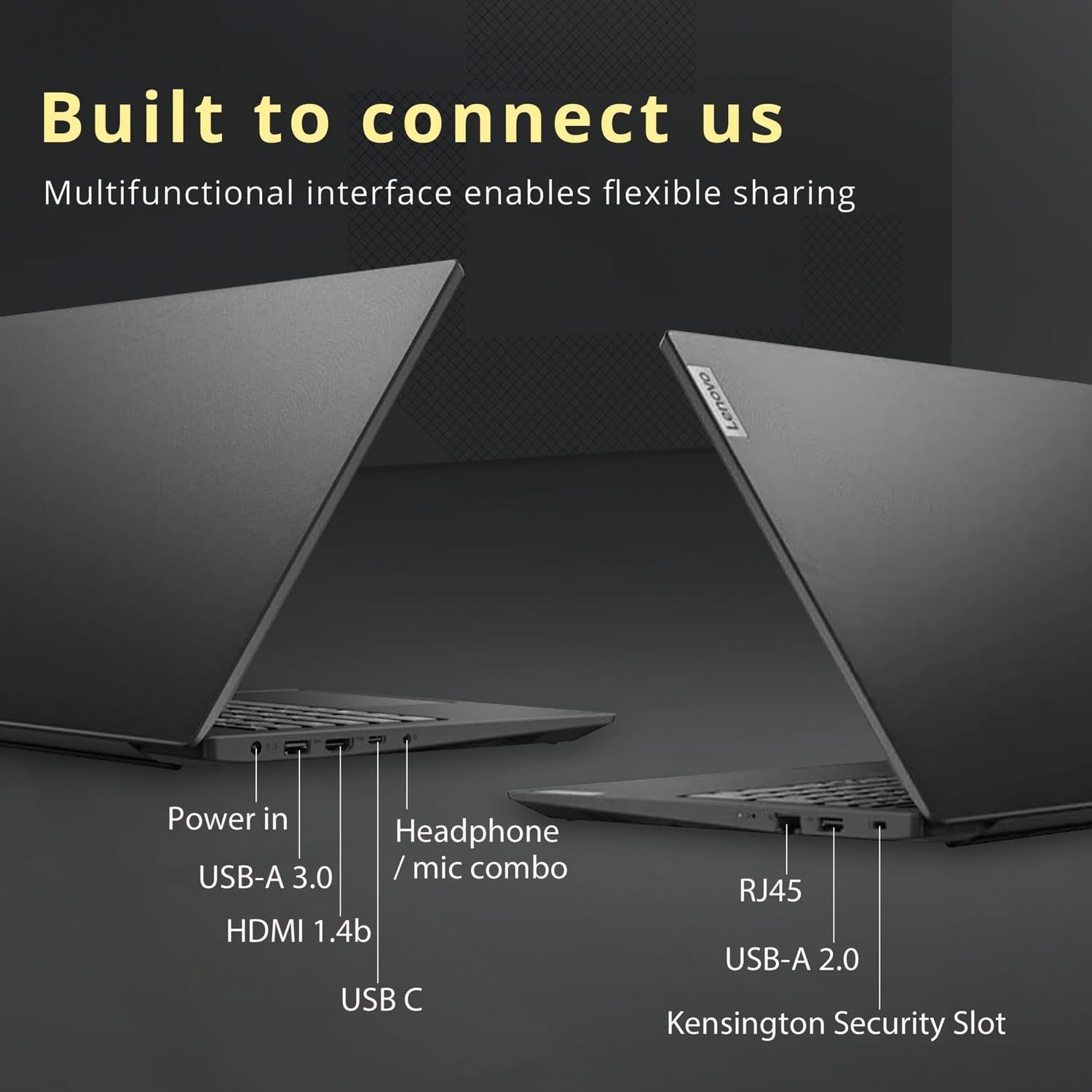 Lenovo V-Series V15 Business Traditional Laptop, 15.6" FHD Display, Intel Core I5-1235U, 40GB RAM, 1TB SSD, Webcam, Numeric Keypad, HDMI, RJ45, Wi-Fi, Windows 11 Pro, Black