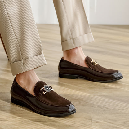 Men's Pointed Toe Chelsea Business Casual Boots, All-Season