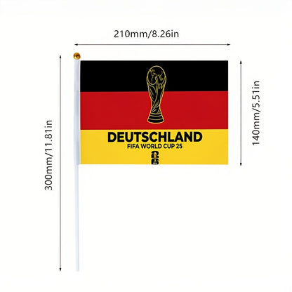 2026 World Cup Fan Banner with German Flag and Trophy Design