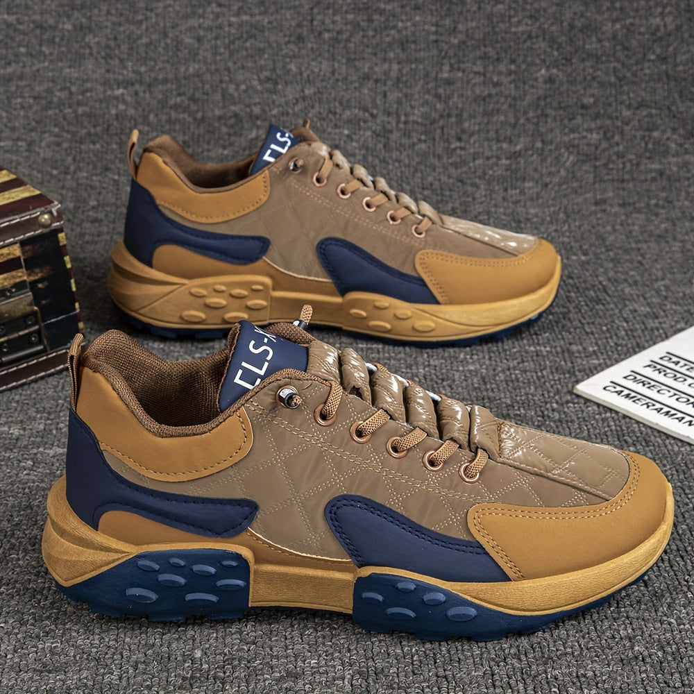 Men'S Thick-Soled Dad Shoes for Autumn And Winter, Korean Style, Comfortable Running Sneakers, Low-Top Fashionable Breathable Sports Shoes - ayq